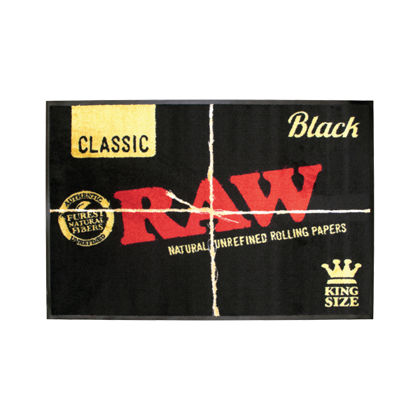Raw Black King Size Floor Mat - Vapestore Direct