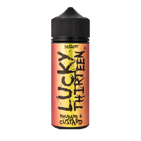Rhubard & Custard  E-Liquid Shortfill By Lucky Thirteen 100ml - Vapestore Direct