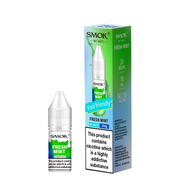 Fresh Mint E-Liquid Nicotine Salt By Smok 10ml - Vapestore Direct