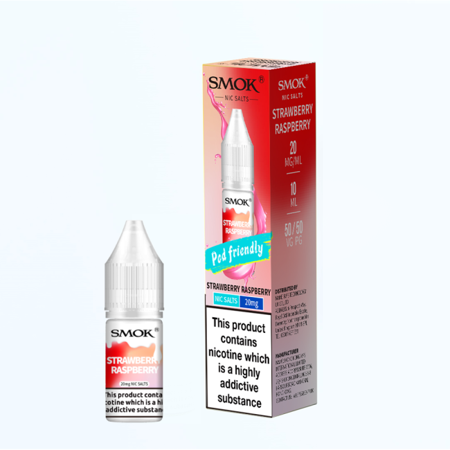 Strawberry Raspberry E-Liquid Nicotine Salt By Smok 10ml - Vapestore Direct