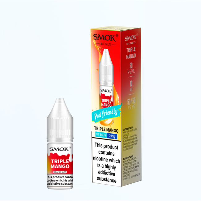Triple Mango E-Liquid Nicotine Salt By Smok 10ml - Vapestore Direct