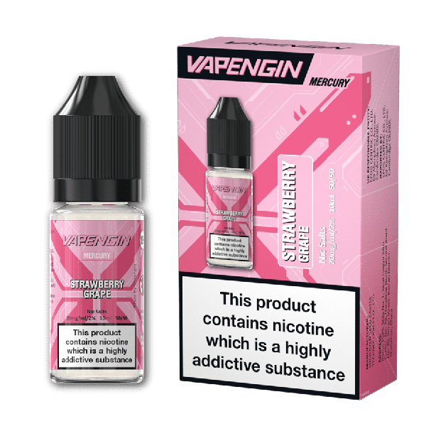 Strawberry Grape Mercury E-Liquid Nicotine Salt By Vapengin 10ml - Vapestore Direct