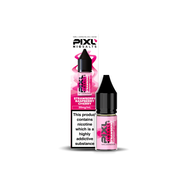 Strawberry Raspberry Cherry E-Liquid Nicotine Salt By Pixl 10ml - Vapestore Direct