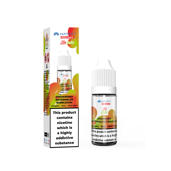 Hayati Pro Max Strawberry Watermelon Bubblegum Nicotine Salt - Vapestore Direct
