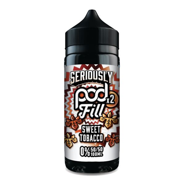 Sweet Tobacco Seriously Pod Fill X2 E-Liquid Shortfill by Doozy Vape 100ml - Vapestore Direct