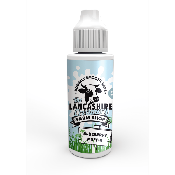 Blueberry Muffin E-Liquid Shortfill By The Lancashire Creamery 100ml - Vapestore Direct
