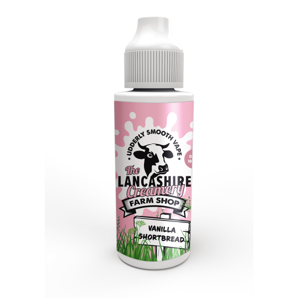 Vanilla Shortbread E-Liquid Shortfill By The Lancashire Creamery 100ml - Vapestore Direct
