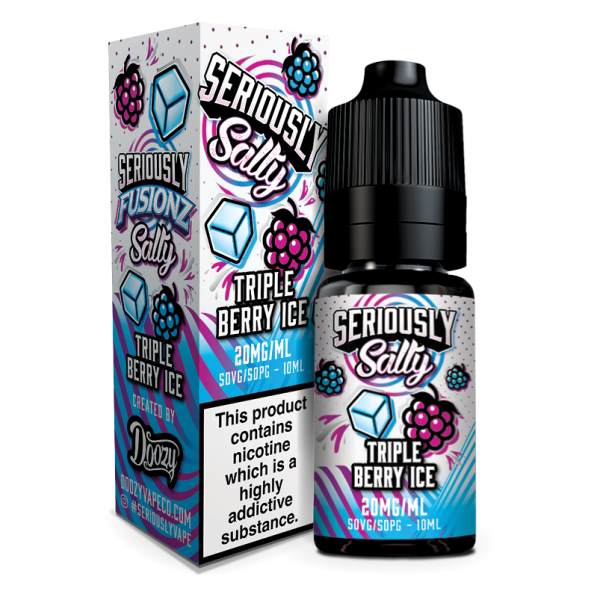 Triple Berry Ice Seriously Fusionz Salty E-Liquid Nicotine Salt By Doozy Vape 10ml - Vapestore Direct