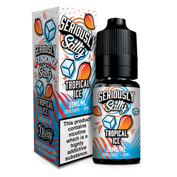 Tropical Ice Seriously Fusionz Salty E-Liquid Nicotine Salt By Doozy Vape 10ml - Vapestore Direct