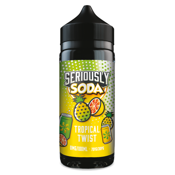 Tropical Twist Seriously Soda E-Liquid Shortfill By Doozy Vape 100ml - Vapestore Direct