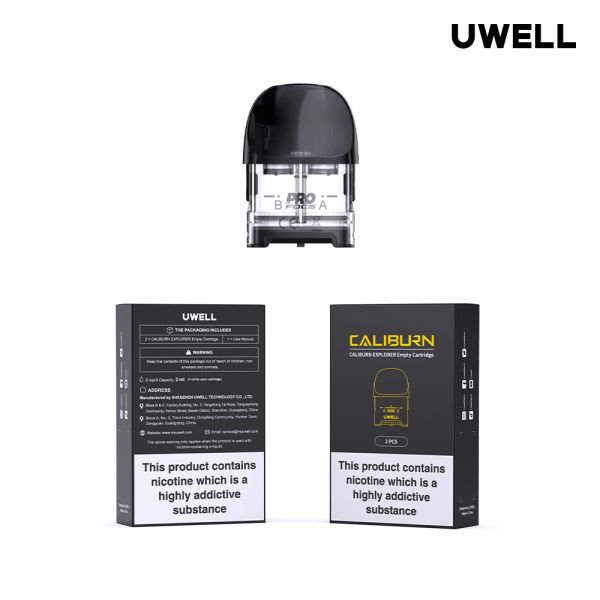 Uwell Caliburn Explorer Replacement Empty Pods - Vapestore Direct