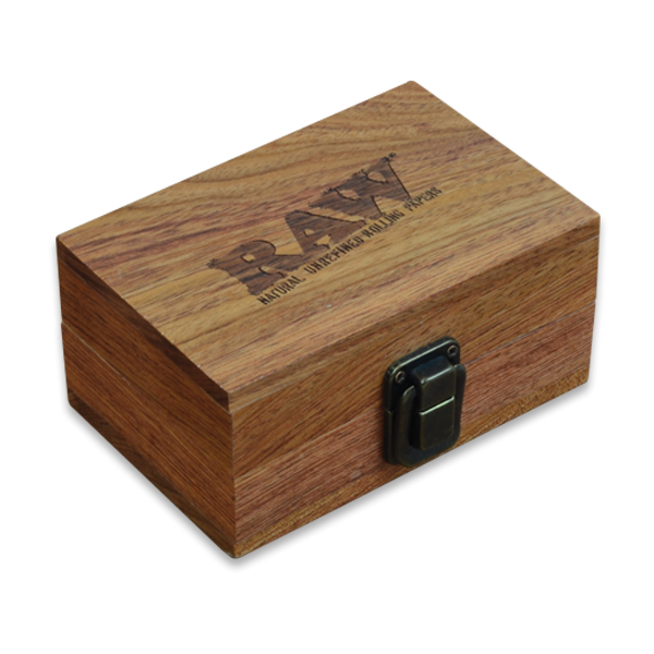 Raw Wood Box Closed - Vapestore Direct