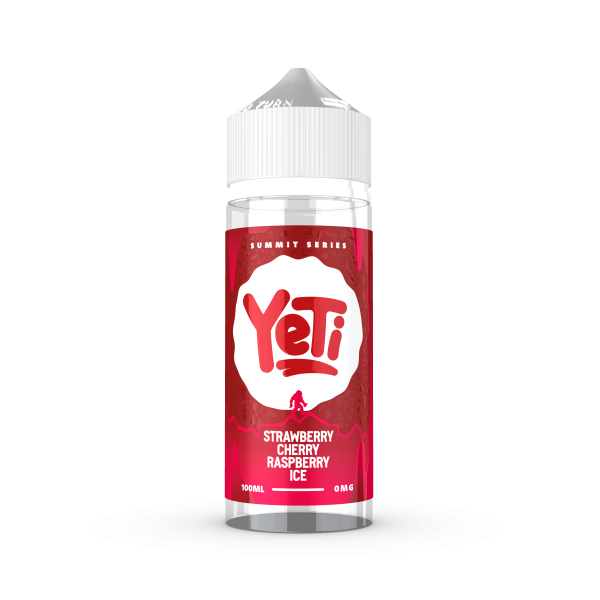 Strawberry Cherry Raspberry Ice E-Liquid Shortfill SUMMIT SERIES By Yeti 100ml - Vapestore Direct